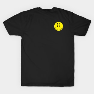 Six-Eyed Smiley Face, Front and Back T-Shirt